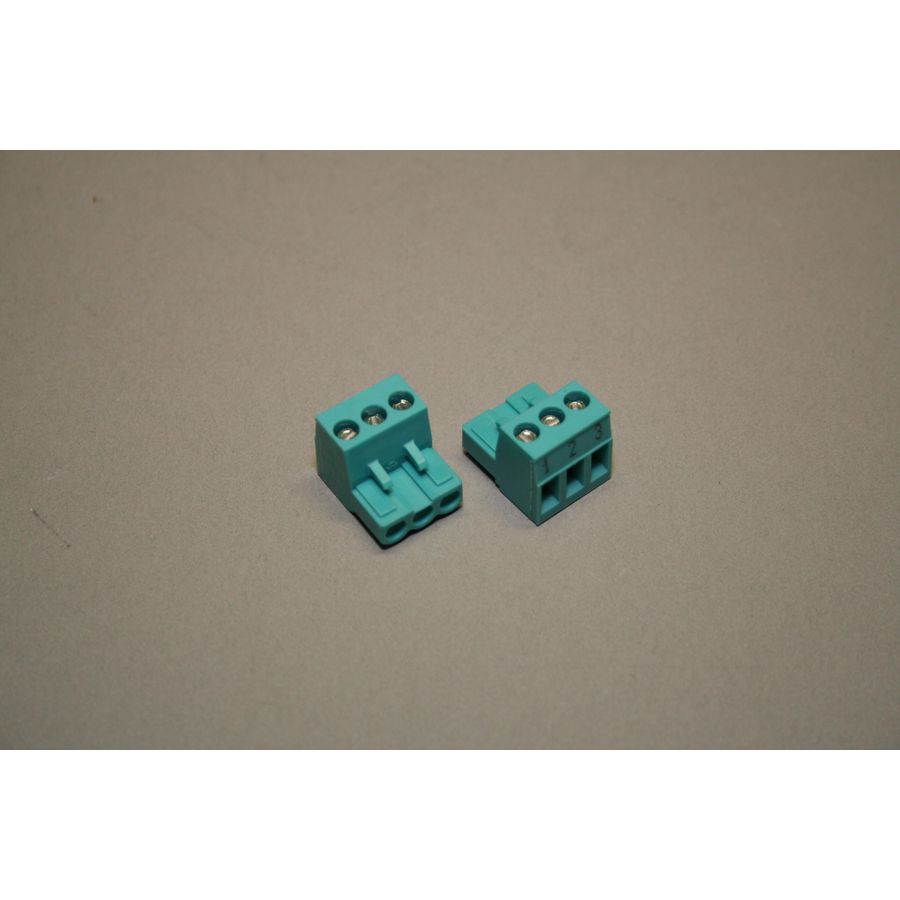 Aansluitklem 3-polig turquoise 73772