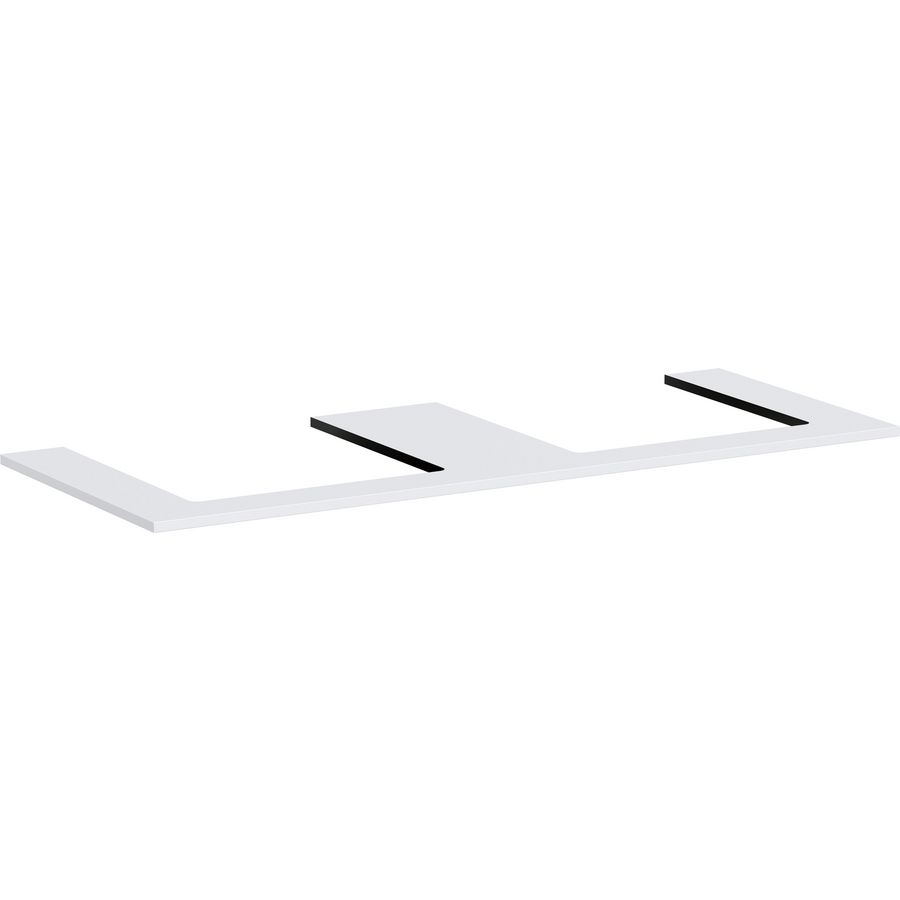Console Xilesa E 1375/550 2 uitsparingen gesl. opzetwastafel mat wit