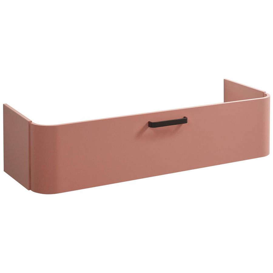 Onderkast ROUND (90x48cm) met 1 lade met handgreep - 14 - Dark green mat gelakt