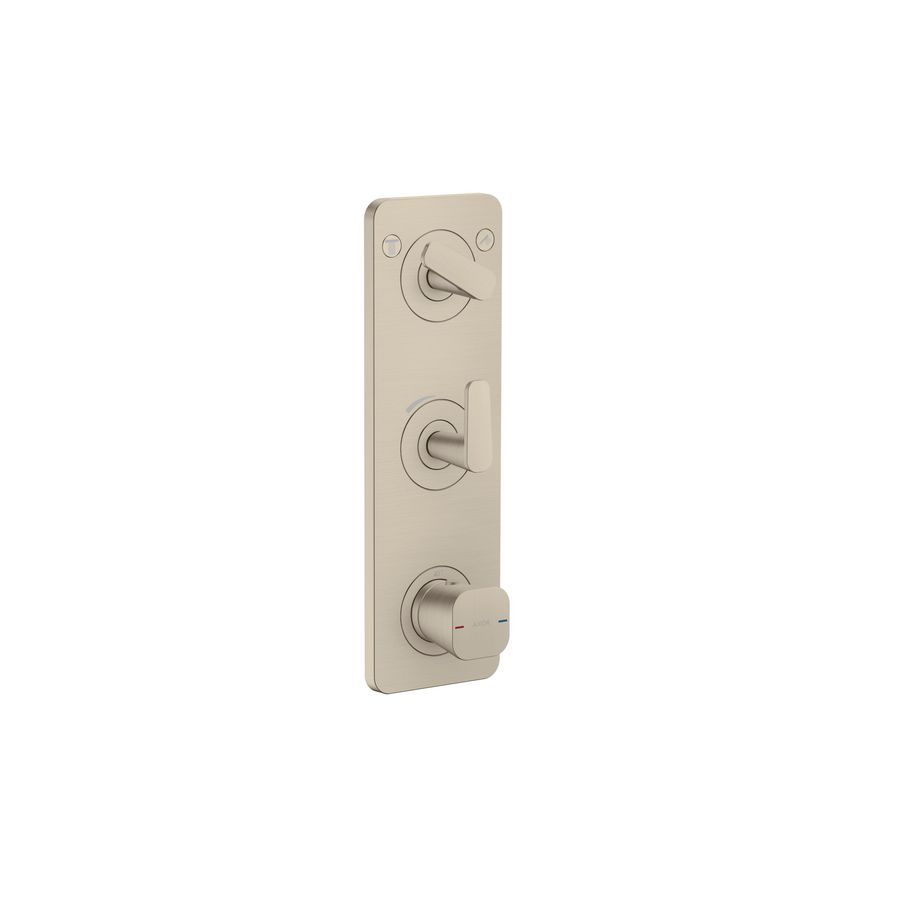 Afbouwdeel termostaat module 380/120 pl v 2 douchefuncties brushed nickel Citterio-C