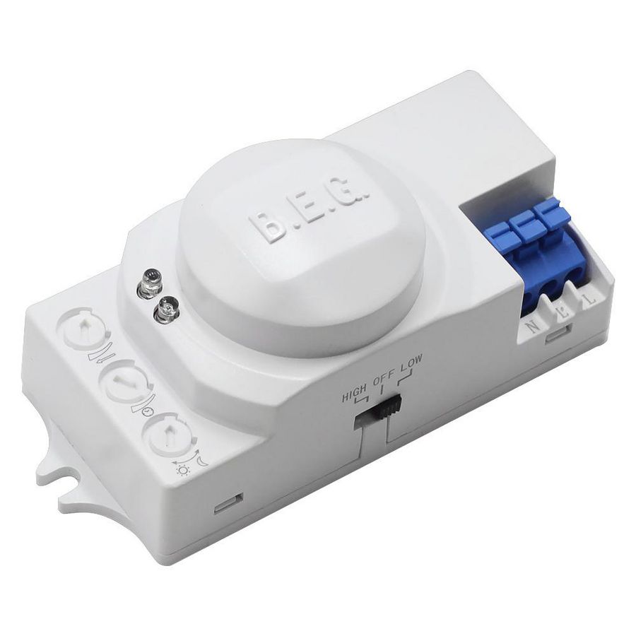 HF-bewegingsmelder 360gr. Verborgen montage . wit IP20 16m 1