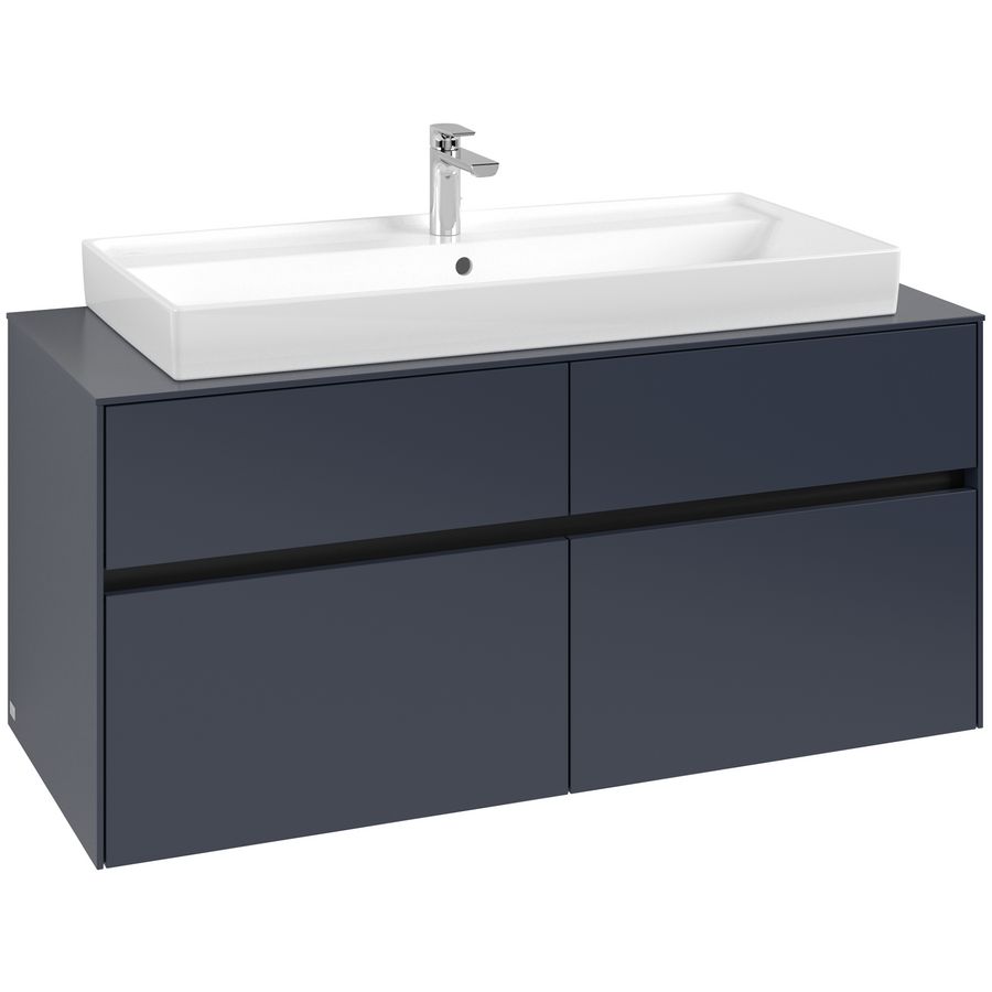Wastafelonderkast Collaro 1200x548x500mm Marine Blue C09100VQ