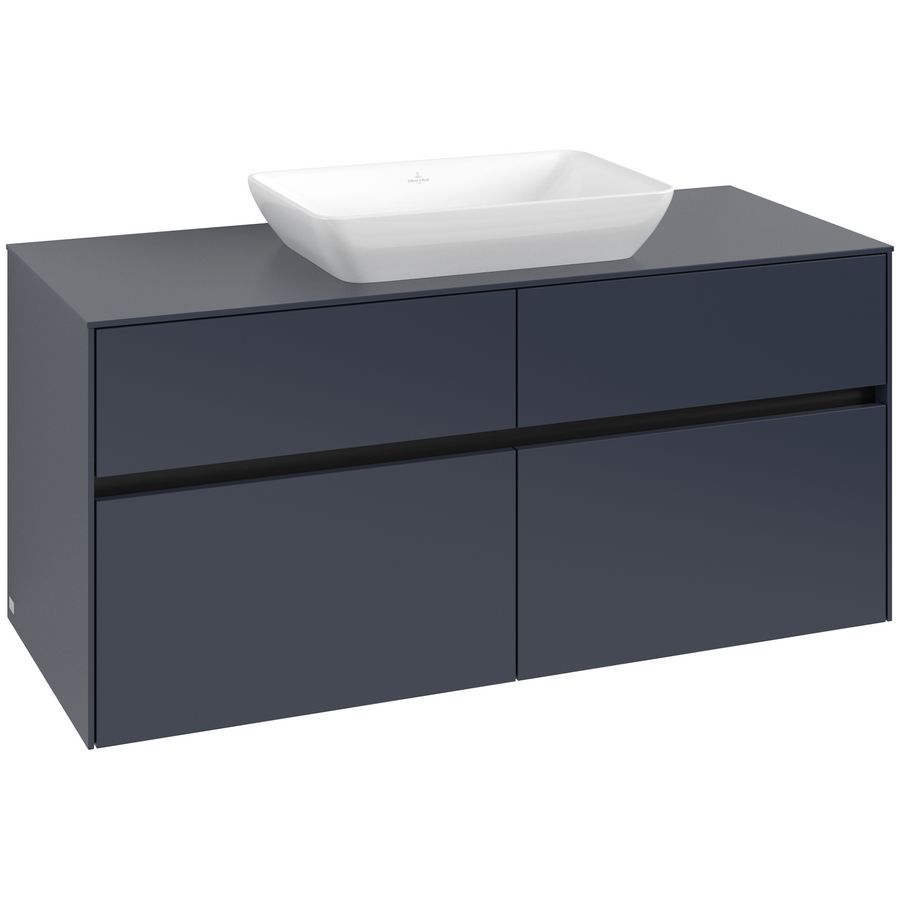 Wastafelonderkast Collaro 1200x548x500mm Marine Blue C11200VQ