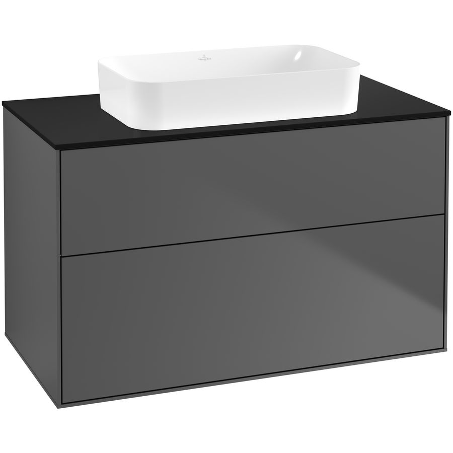 Wastafelonderkast Finion 1000x603x501mm Antr. Matt Lacquer F64200GK