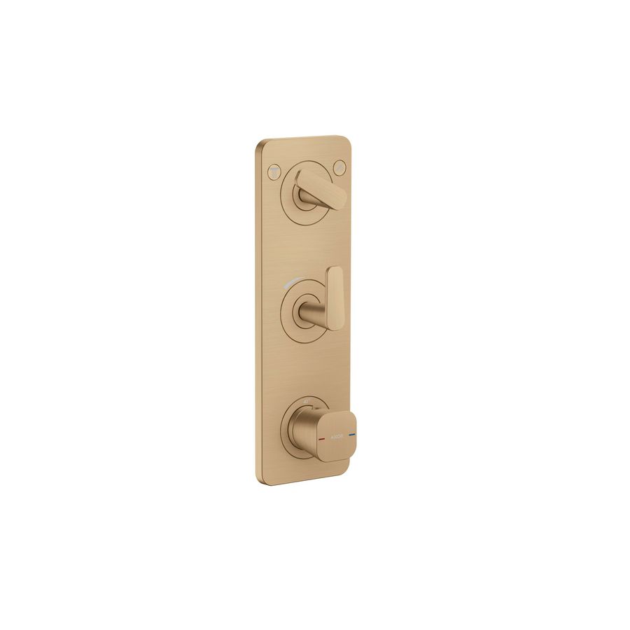 Afbouwdeel termostaat module 380/120 pl v 2 douchefuncties brushed bronze Citterio-C