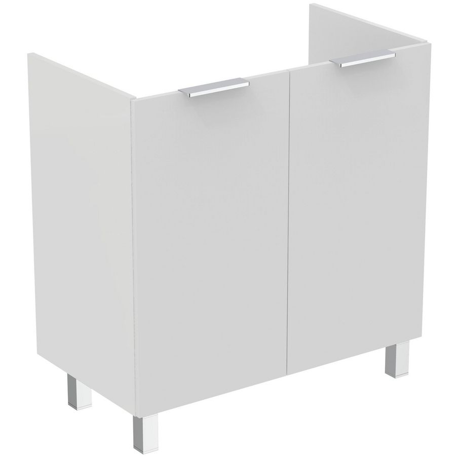 Wastafelmeubel 800x440x825mm 2 dr wit poten Tiempo