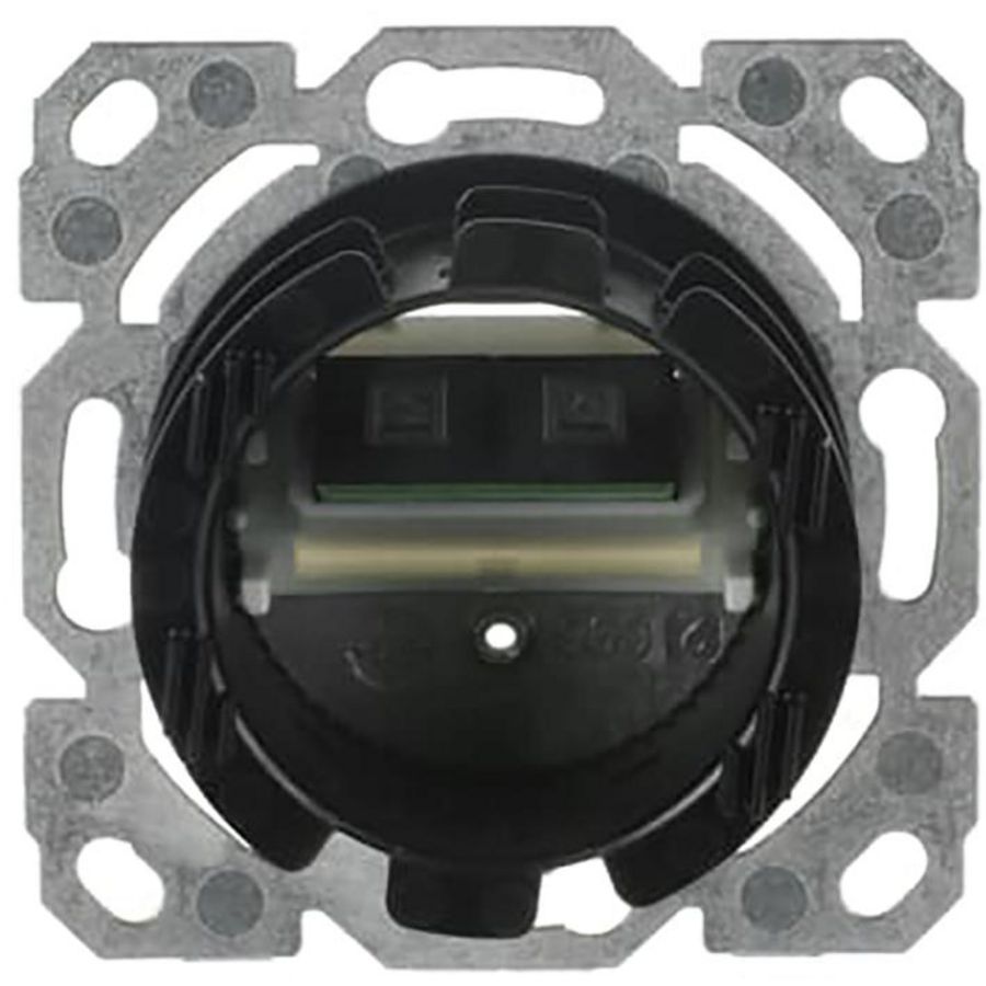 Optisch aansluitbusinzetstuk SC-Duplex 2-voudig zilver (0244/22)