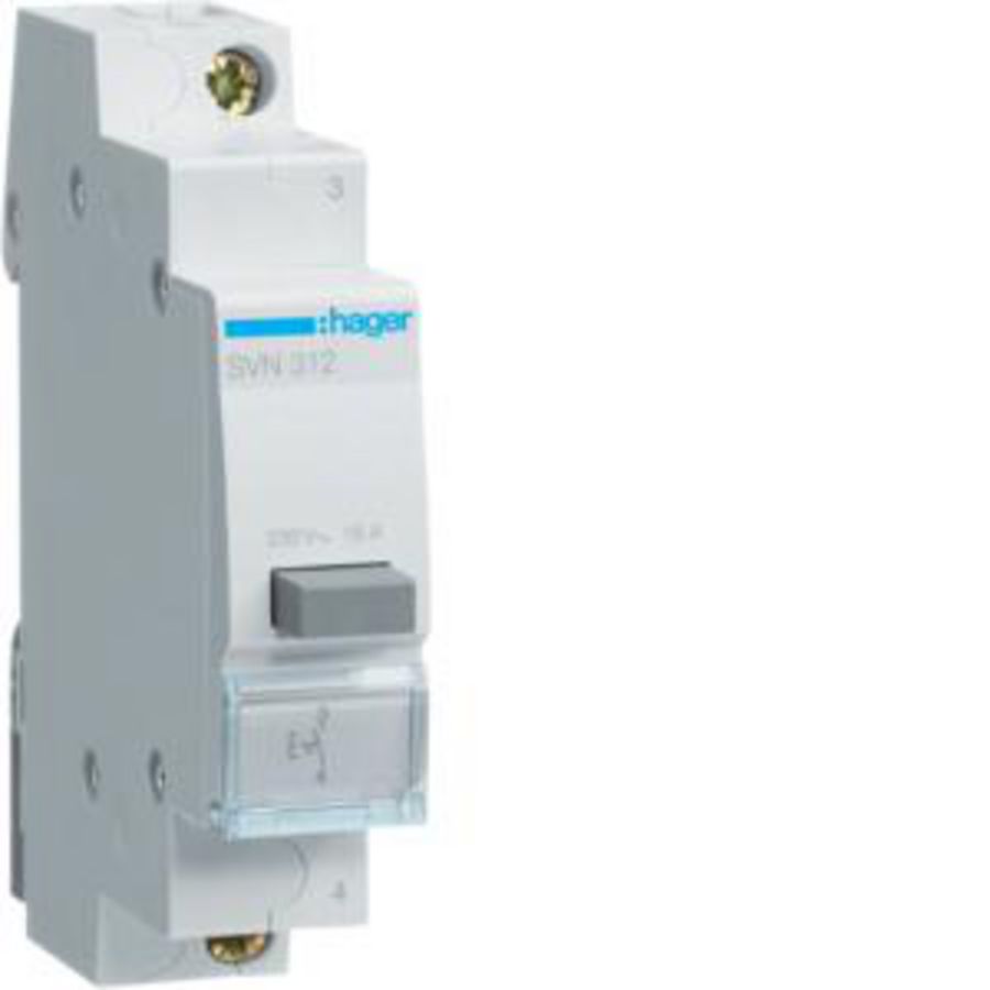 Drukknopschakelaar 1 maak 16A 230V AC
