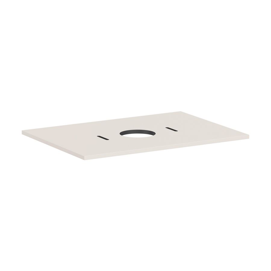 Console Xilesa E 780/550 met uitsparing  midden waskom z. kraangat SMB