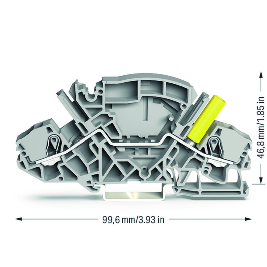 2-draads rijg 6mm² aanraking bev.testbus 8801/041-000 VVE=20