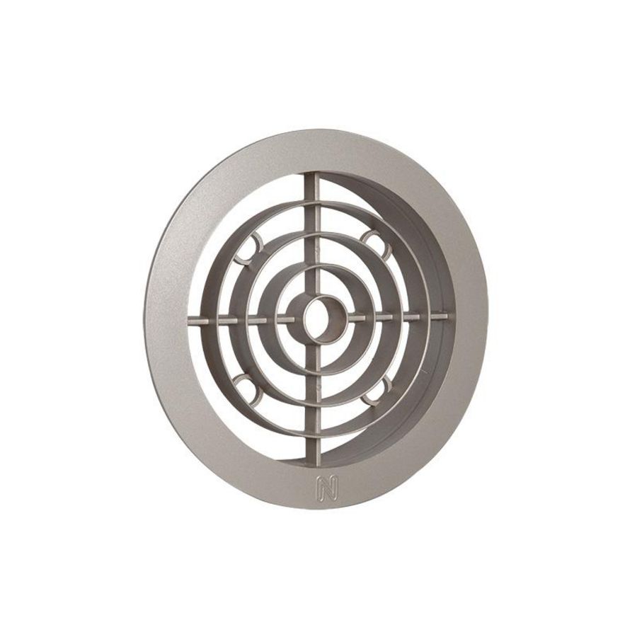 Ventilatierooster kunststof Ø120mm RVS