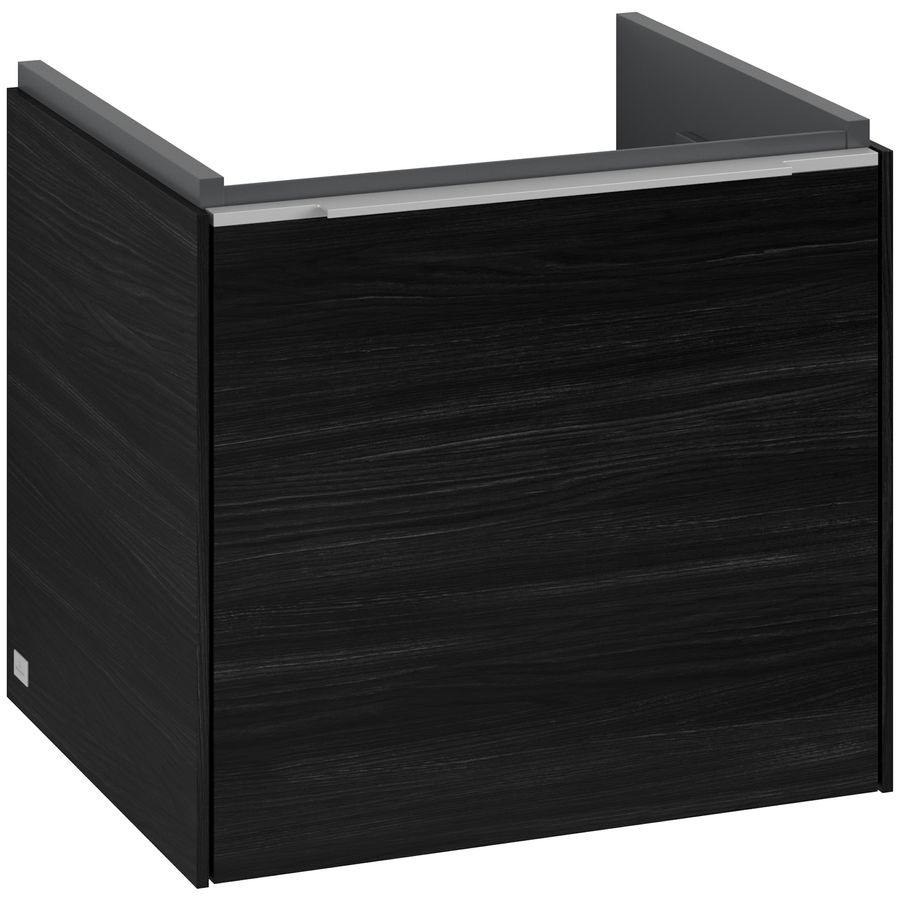 Wastafelonderkastkast SUBWAY 3.0 473x429x407,5mm Black Oak C58000AB greep alu. glans