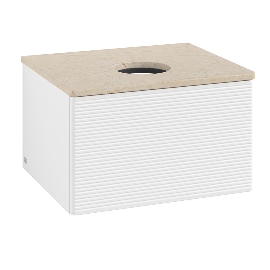 Wastafelonderkast Antao 600x360x500mm White Matt Lacquer L29113MT