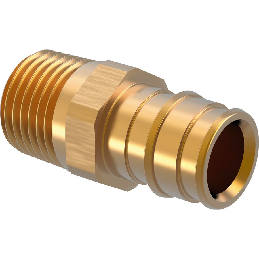 Puntstuk schuif Q&E messing 20x1/2"bt. conisch