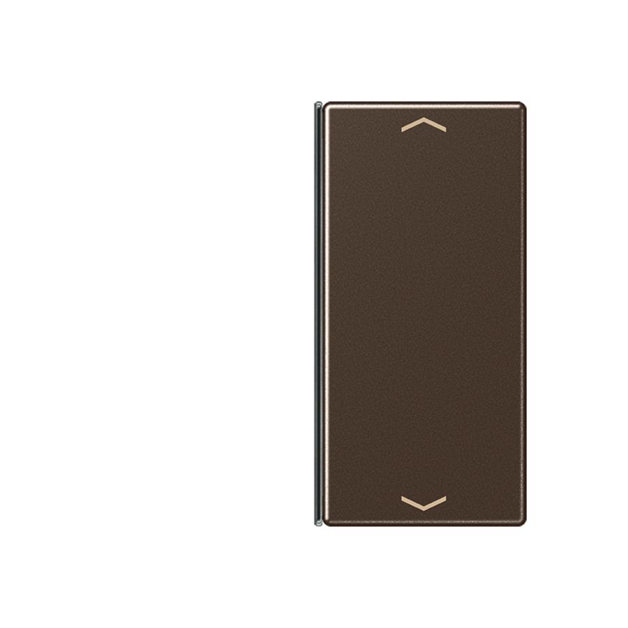 Tastafdekking compleet 2voudig pijl A500 mokka KNX