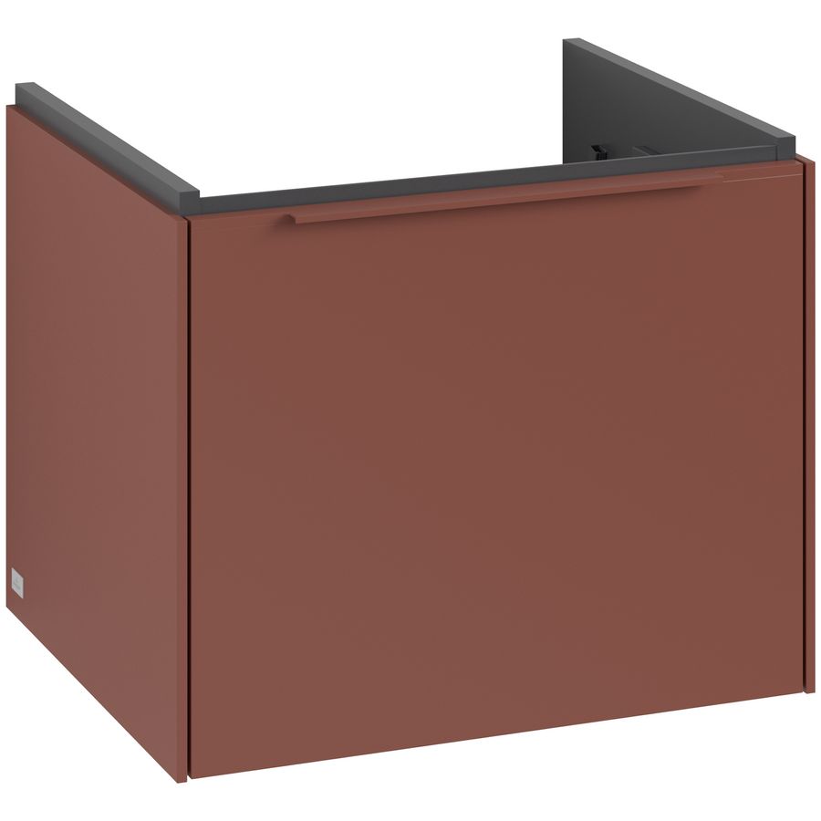 Wastafelonderkastkast SUBWAY 3.0 523x429x447,5mm Wine Red C579L2AH greep monochroom