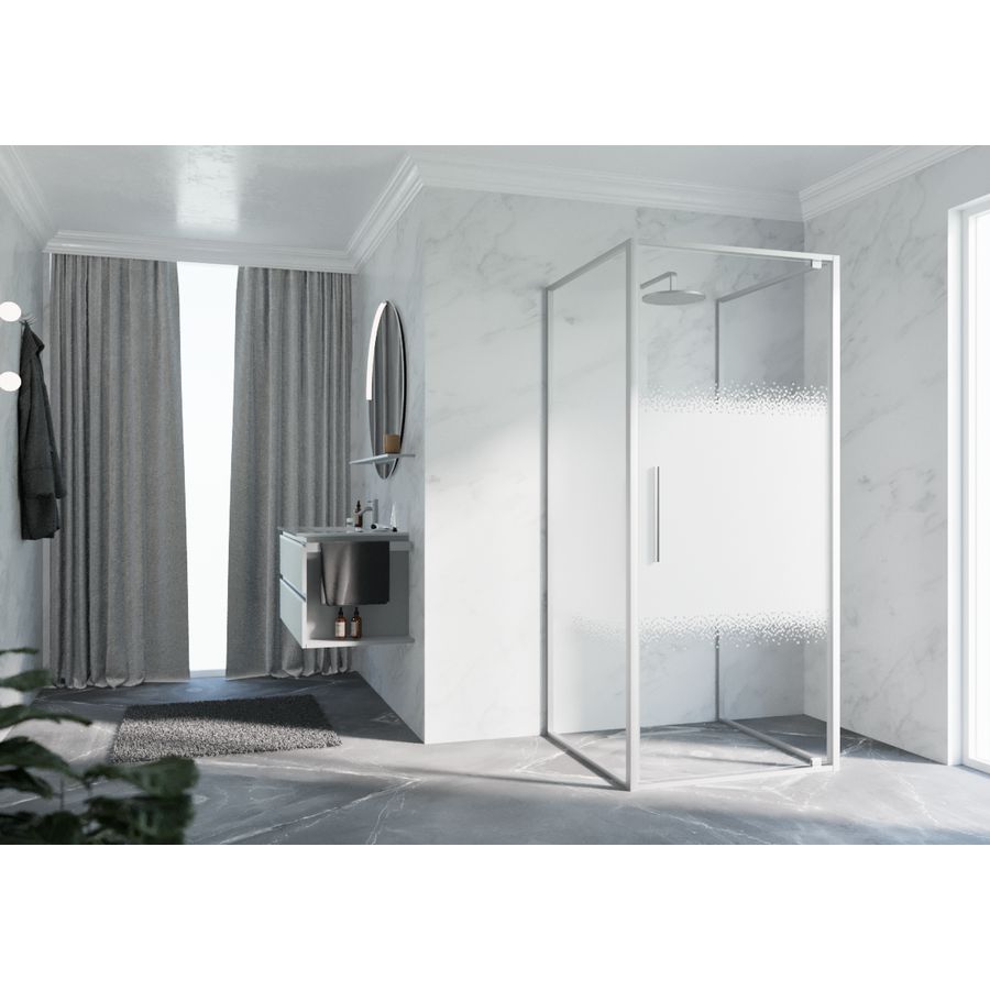 Draaideur RIGA G 660-690x2000mm Rose-1 motief profiel matchroom