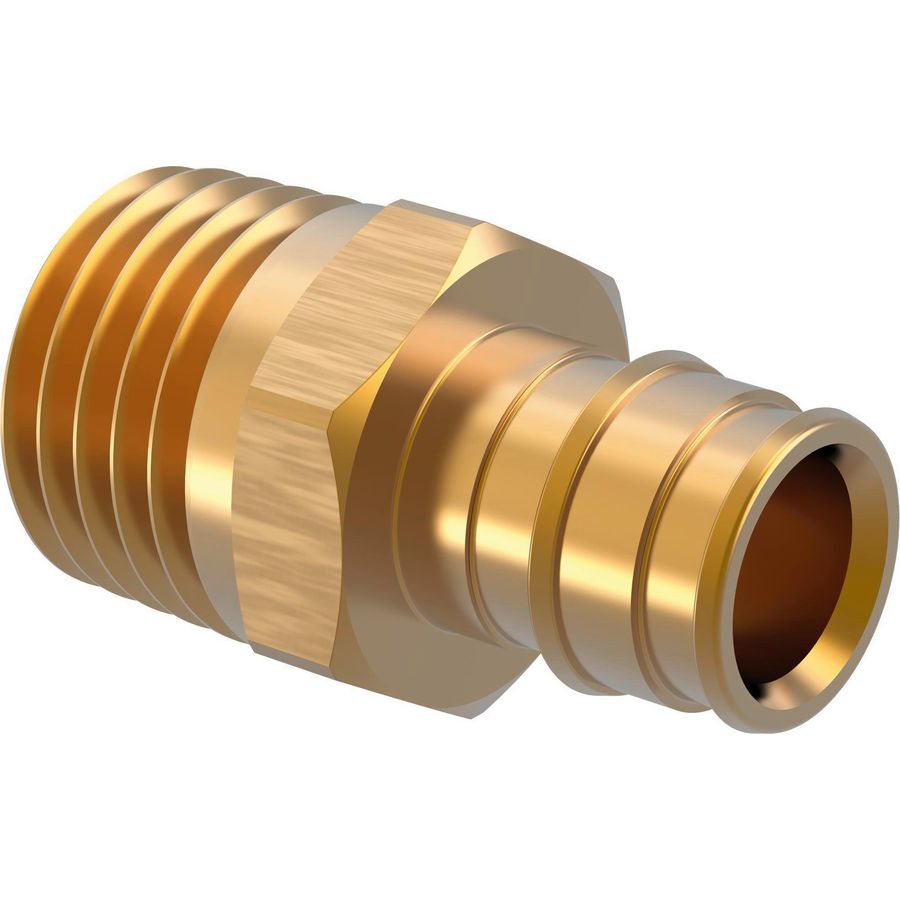 Puntstuk schuif Q&E messing 20x3/4"bt. conisch