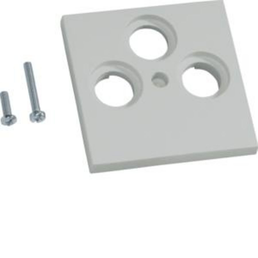 Centraaldeel 55mm cai/satelliet 3-voudig hal.vrij lichtgrijs