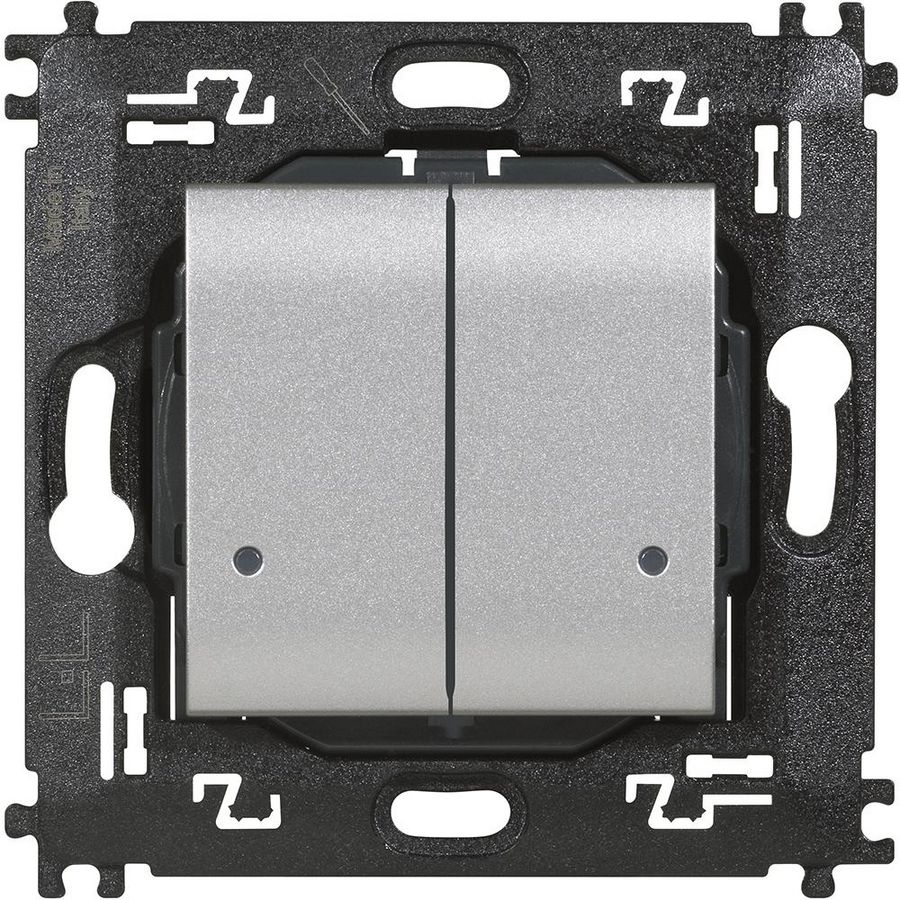 Dubbele draadloze schakelaar WN tech 2 modulen Livinglight