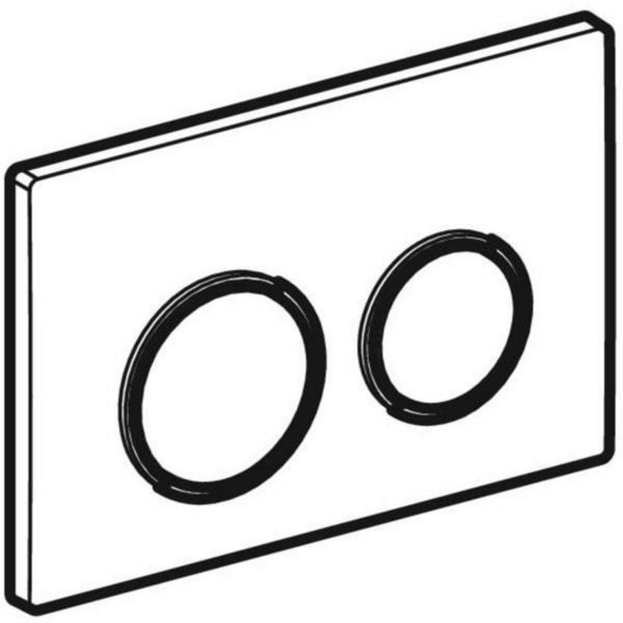 Kappa21 bedieningsplaat wit/chroom/wit tbv UP200