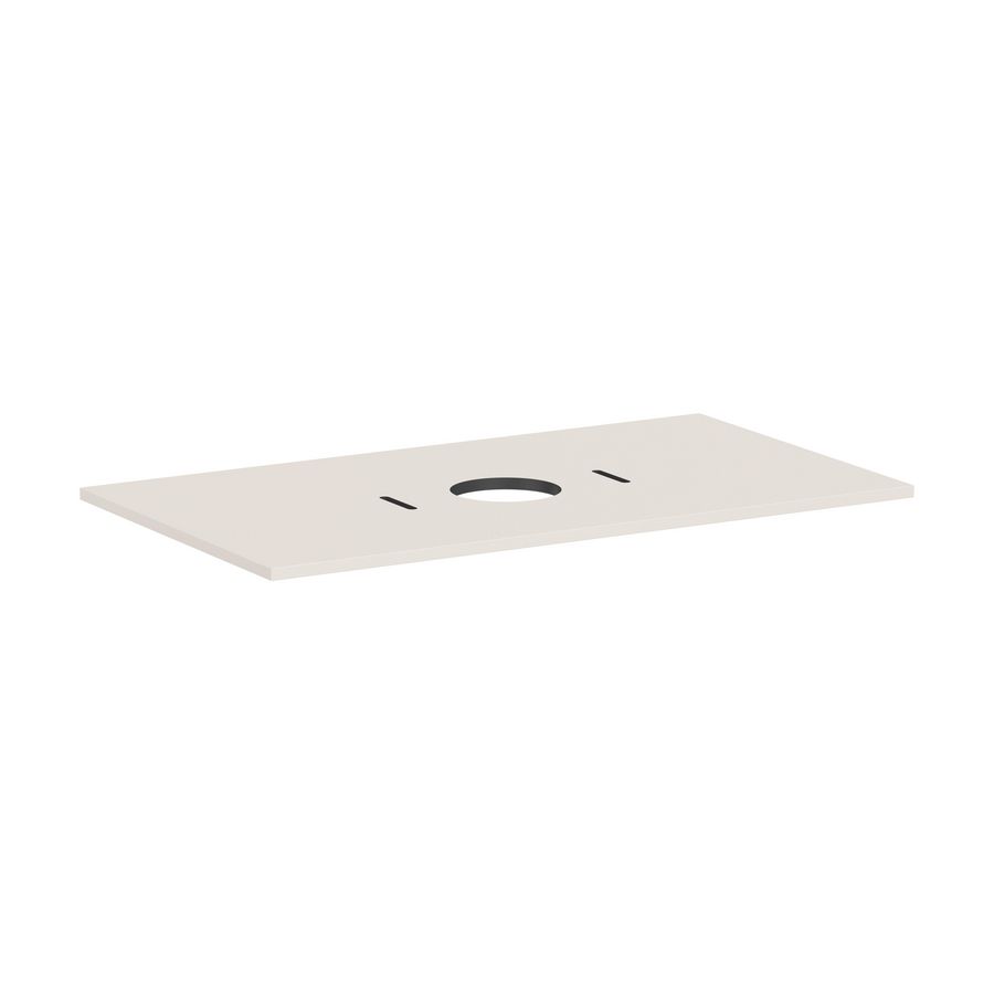 Console Xilesa E 980/550 met uitsparing  midden waskom z. kraangat SMB
