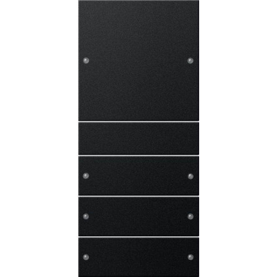 Wippenset 4-voudig (1+3) System 55 zwart m(gel.)