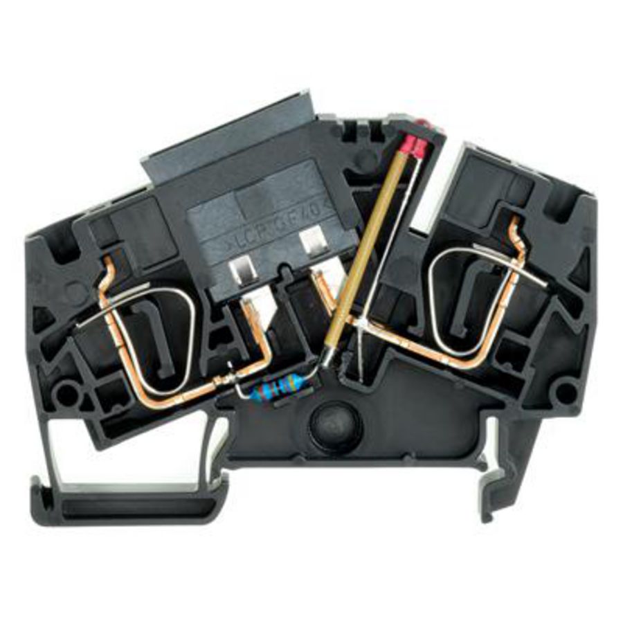 Zekeringsklem zwart 6mm² 30A 36V VVE=25