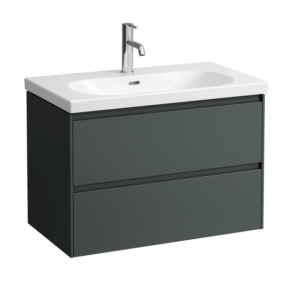 Onderkast LANI 80cm traffic grey met 2 lades