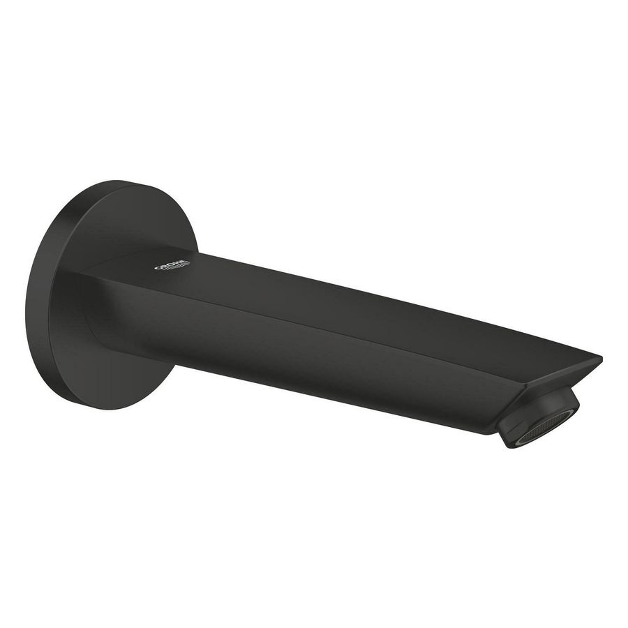 Eurosmart baduitloop 1/2" sprong 171mm Matte Black (mat zwart) (prof)