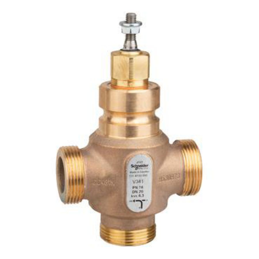 V341206.3 3w afsluiter dn20 kvs 6.3