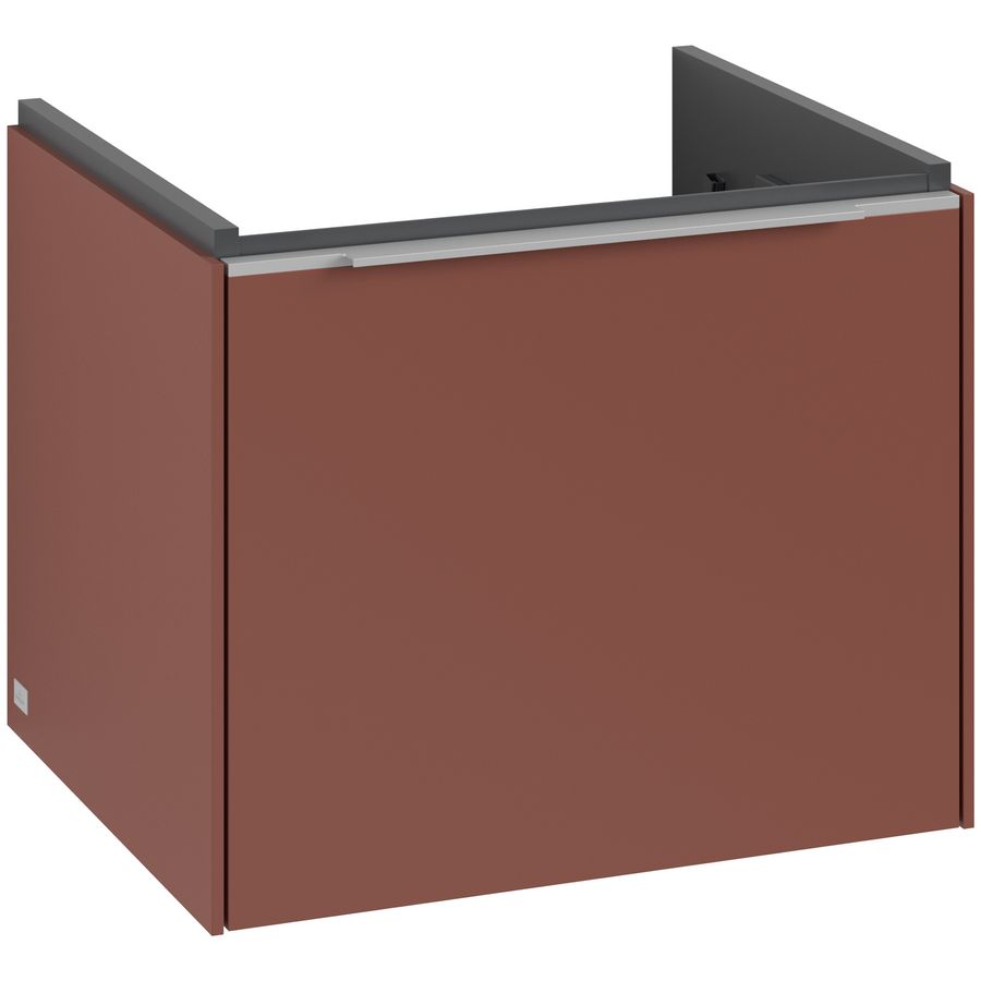 Wastafelonderkastkast SUBWAY 3.0 523x429x447,5mm Wine Red C579L0AH greep alu. glans
