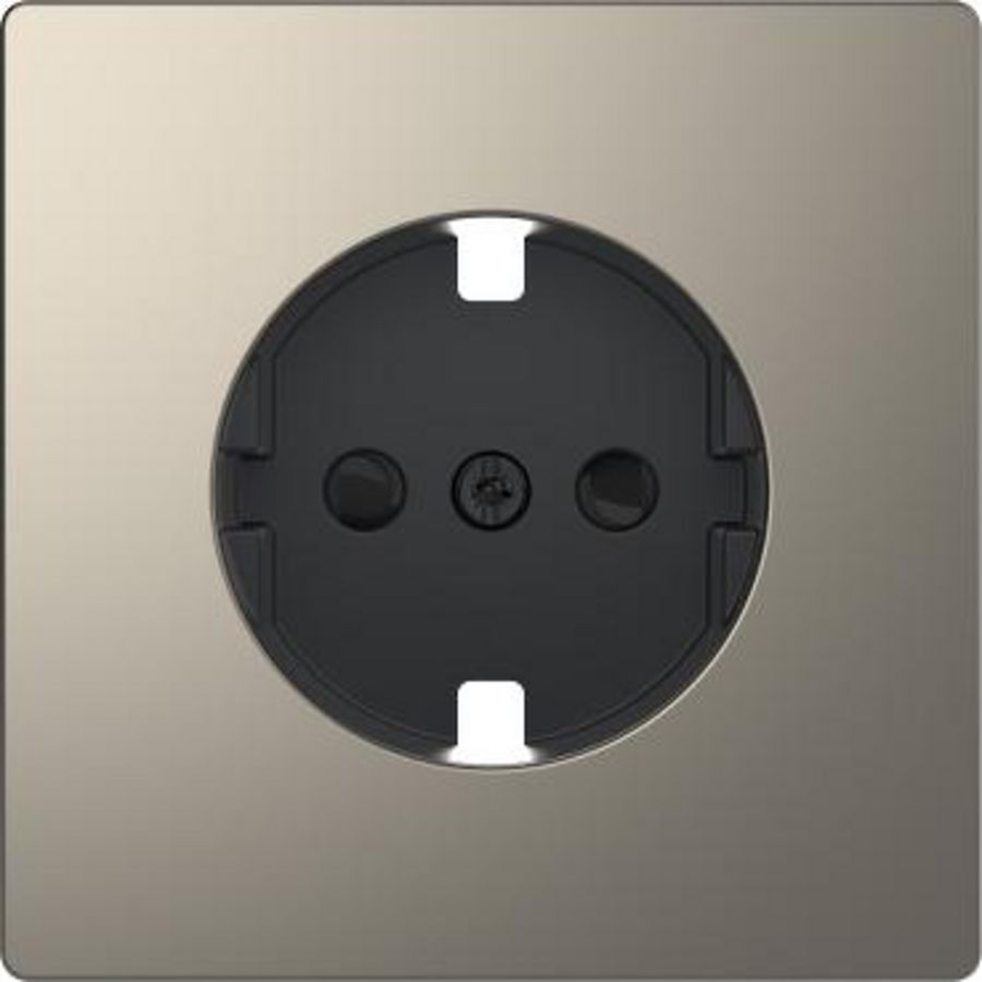 Centraalplaat voor contactdoos Nikkel metallic SysD