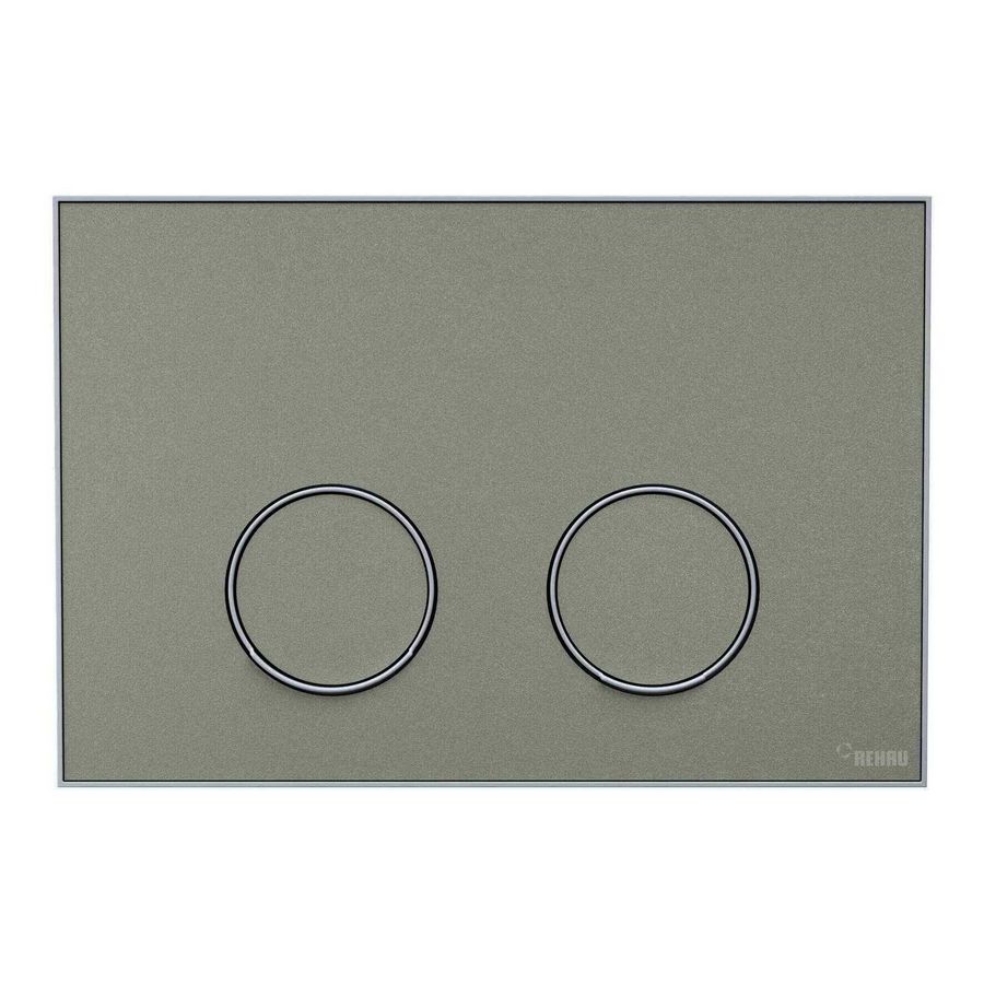 Frame Bedieningsplaat MEPA 2-toets warmgrijs-matwit