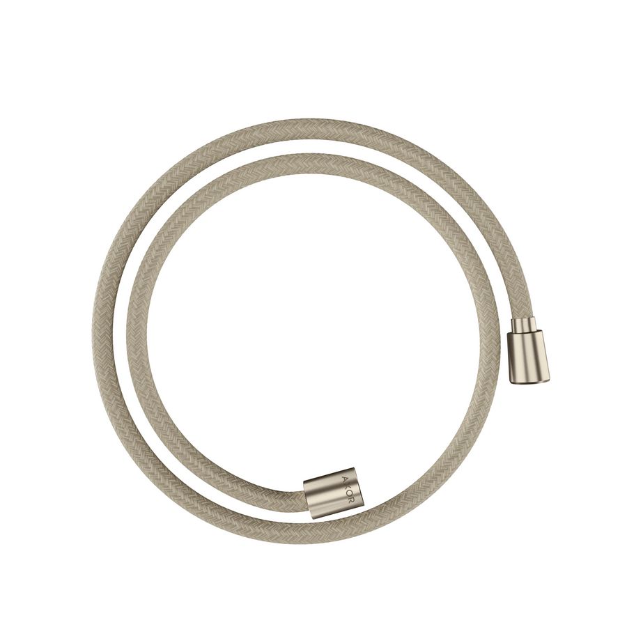 AXOR ShowerSolutions Textiel doucheslang 1250mm met conische en cylindrische moer Brushed Nickel