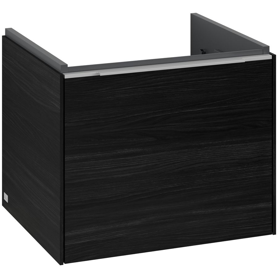 Wastafelonderkastkast SUBWAY 3.0 523x429x447,5mm Black Oak C579L0AB greep alu. glans