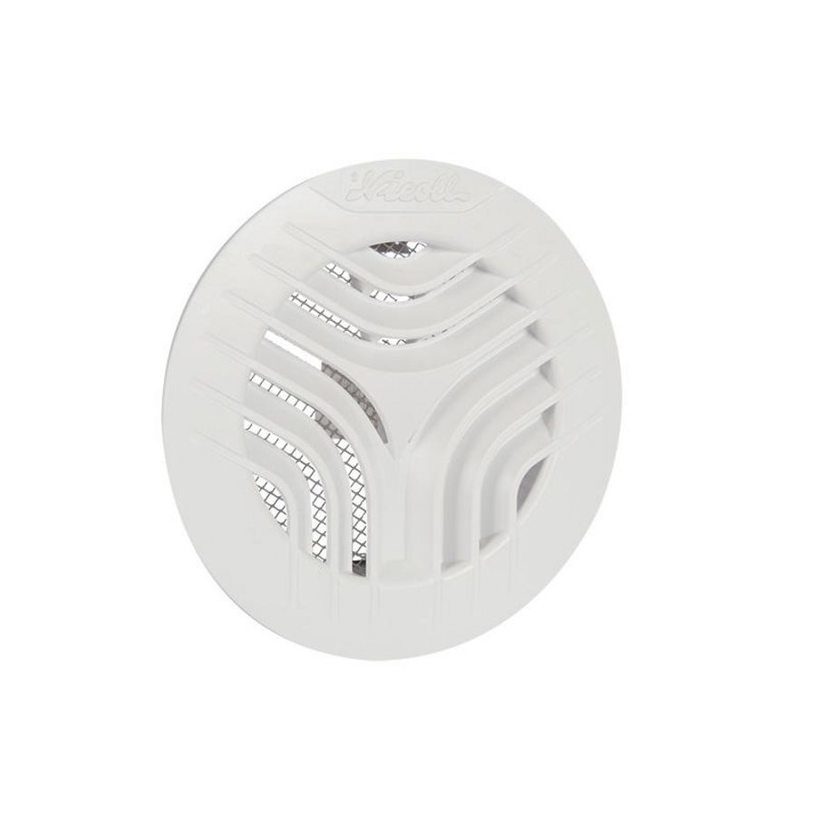 Ventilatierooster+klemmen Ø100mm wit