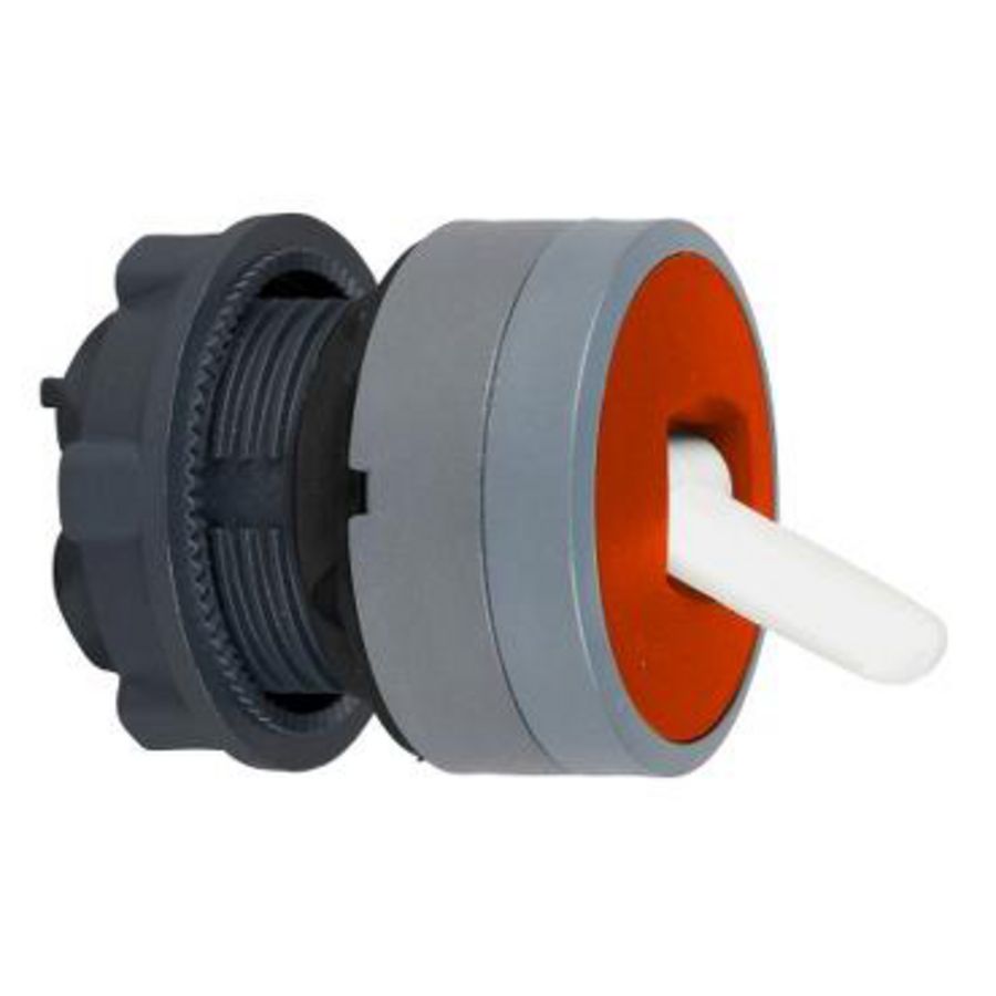 red toggle switch head Ø22 2-position stay put cp grey