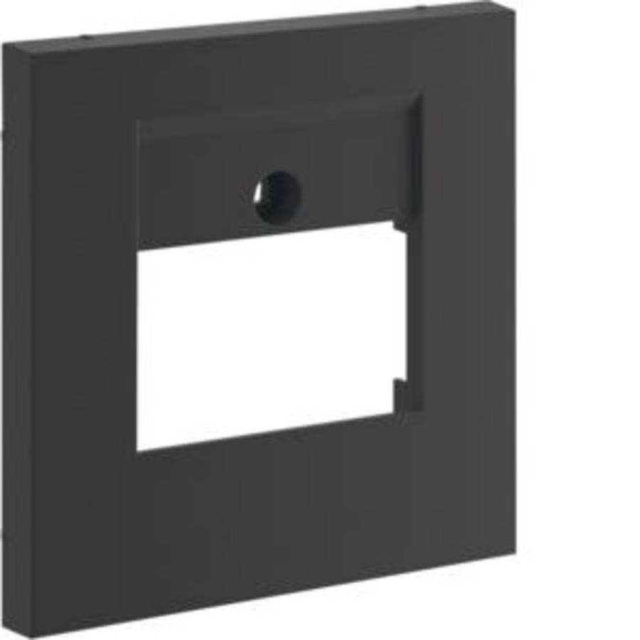 Centraaldeel 55mm data/universeel 3-voudig hal.vrij zwart