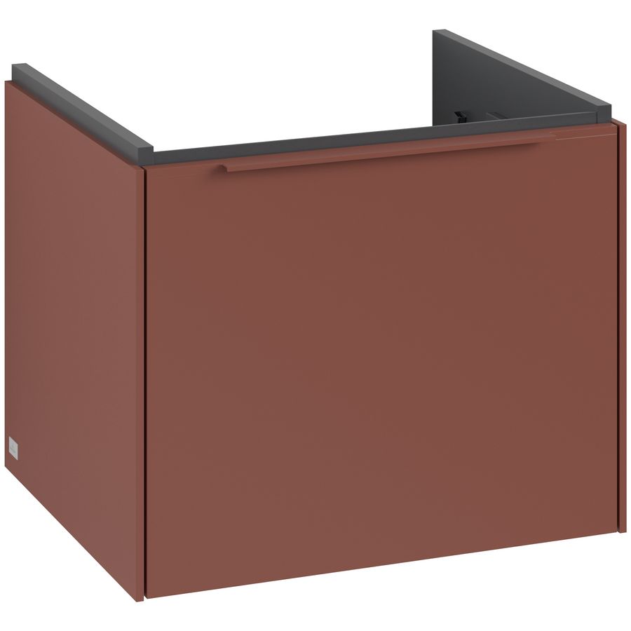 Wastafelonderkastkast SUBWAY 3.0 523x429x447,5mm Wine Red C57902AH greep monochroom