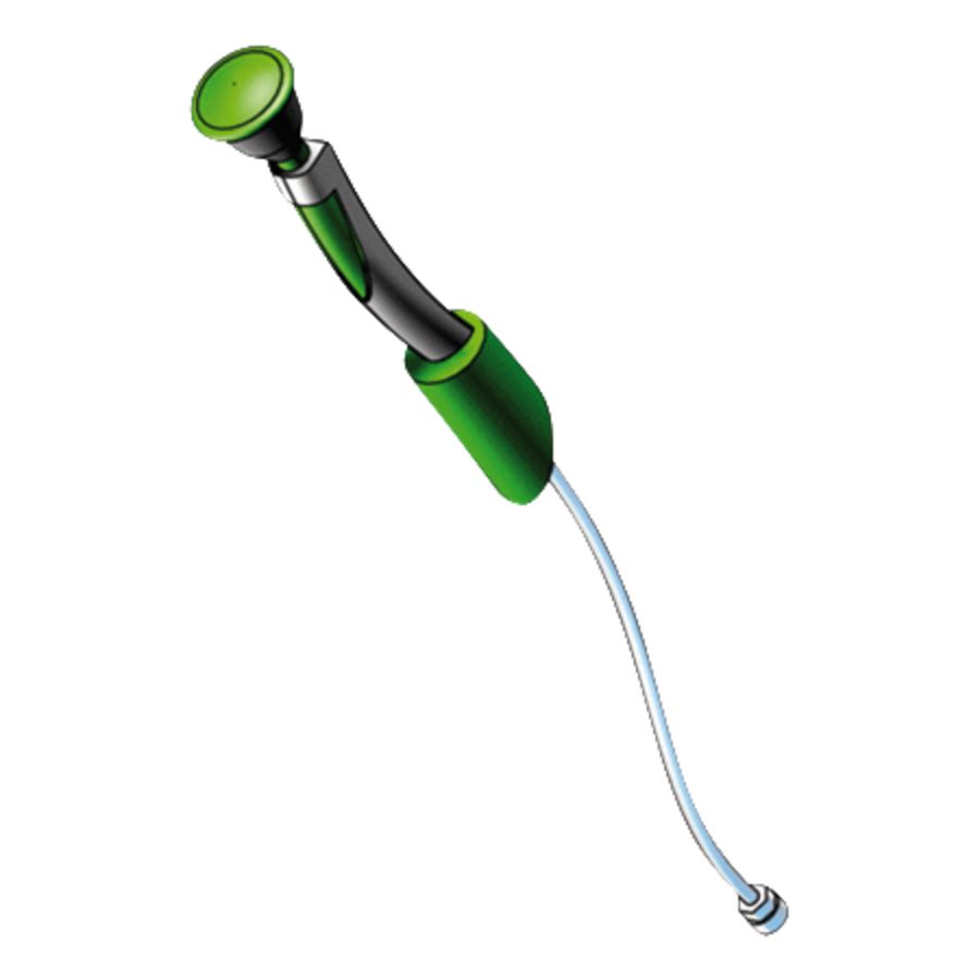 Knijpdouche B-safety wandmontage