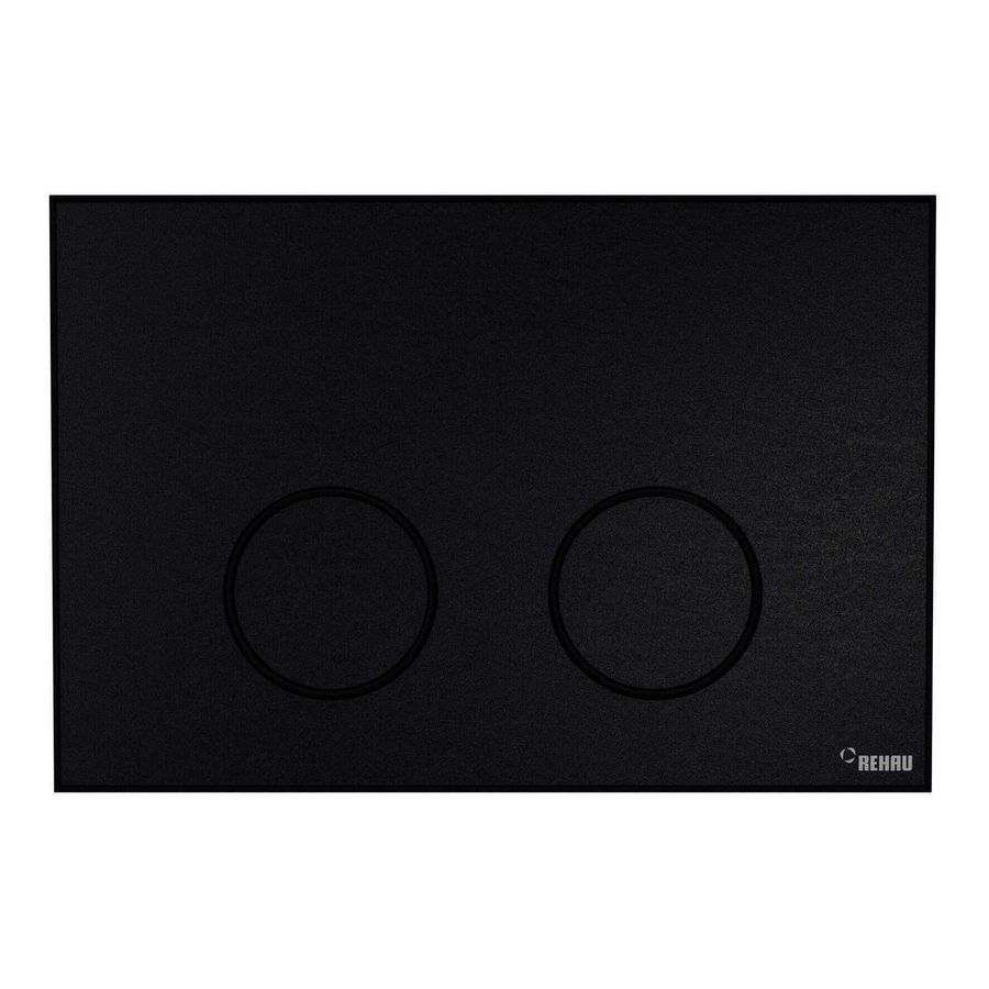 Frame Bedieningsplaat MEPA 2-toets zwart-matzwart