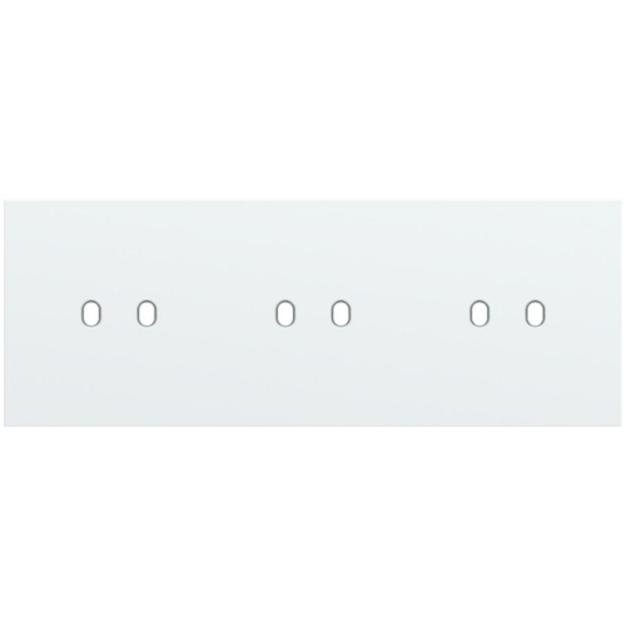 Drievoudige afdekpl. horizontaal 71mm centerafstand drie twe