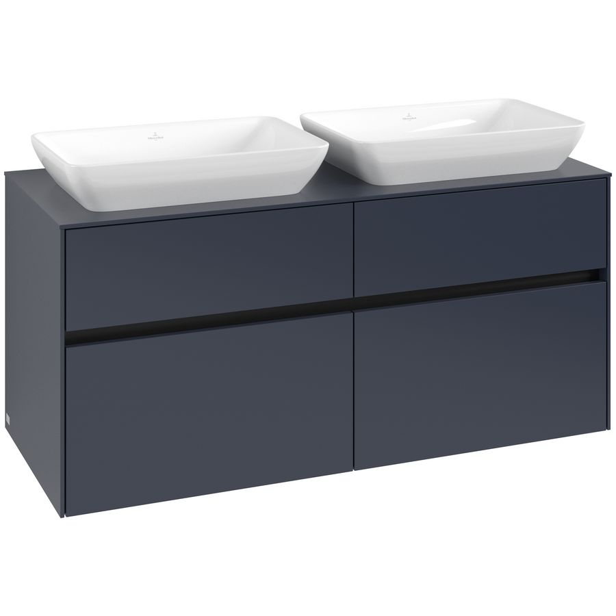 Wastafelonderkast Collaro 1200x548x500mm Marine Blue C11500VQ