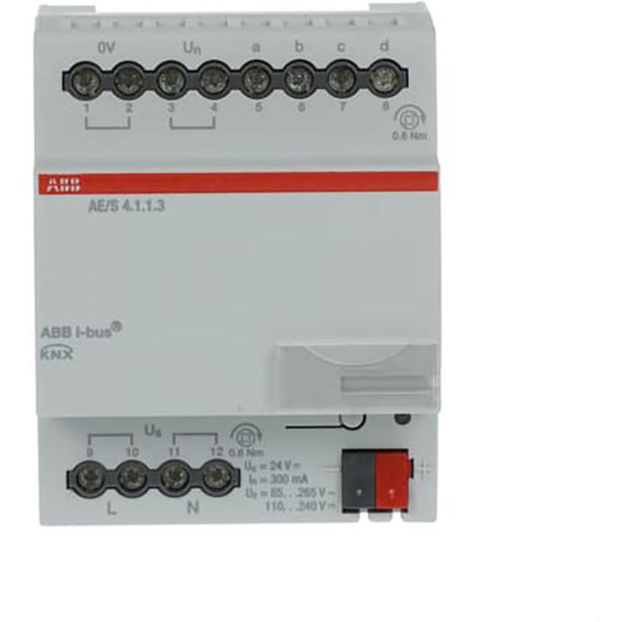 Analoge ingang KNX 4-voudig DIN-rail (AE/S 4.1.1.3)