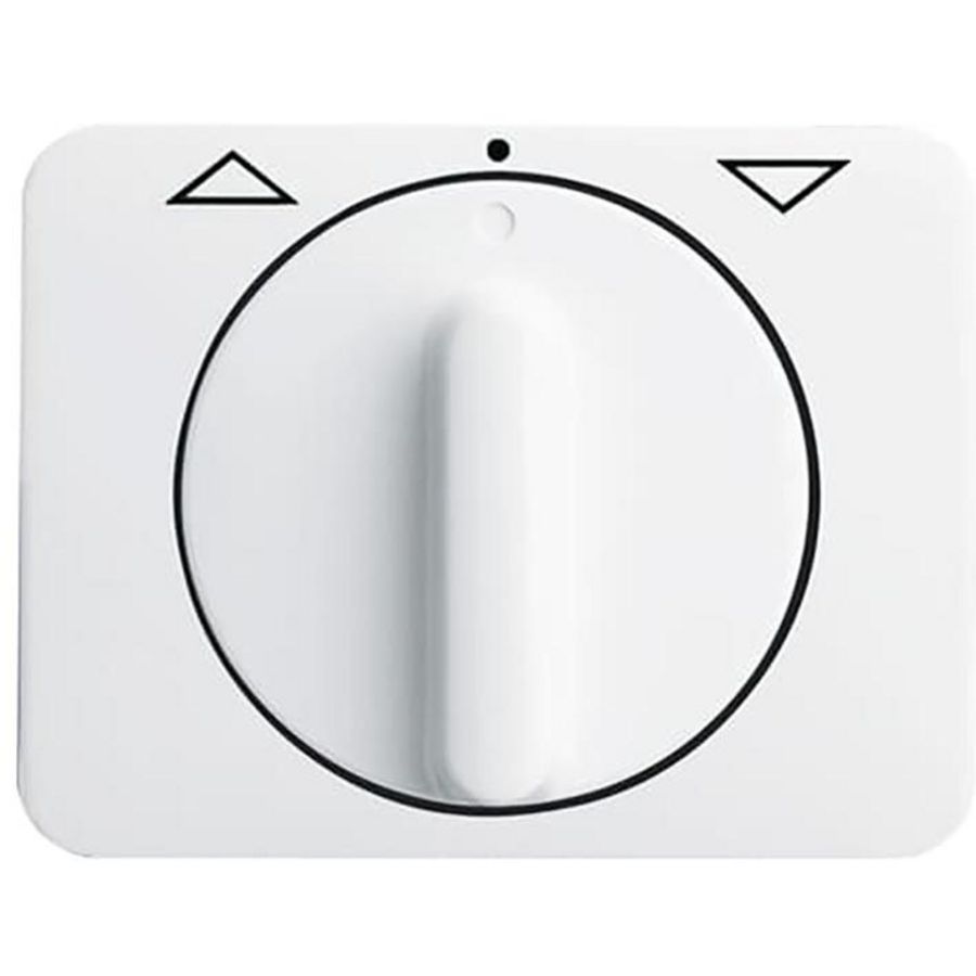 Centraalplaat + greep voor jal draai a-albast/st wit