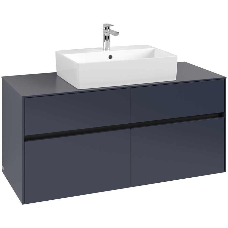 Wastafelonderkast Collaro 1200x548x500mm Marine Blue C12800VQ