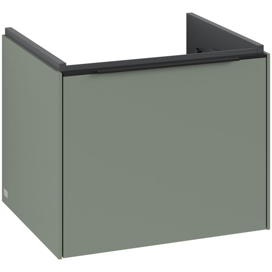 Wastafelonderkastkast SUBWAY 3.0 523x429x447,5mm Soft Green C57901AF greep Volcano Black