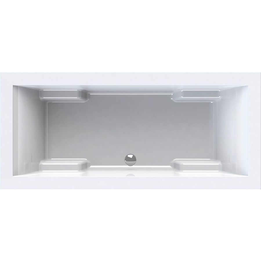 Ligbad duo Basilia 190x90cm wit excl. poten