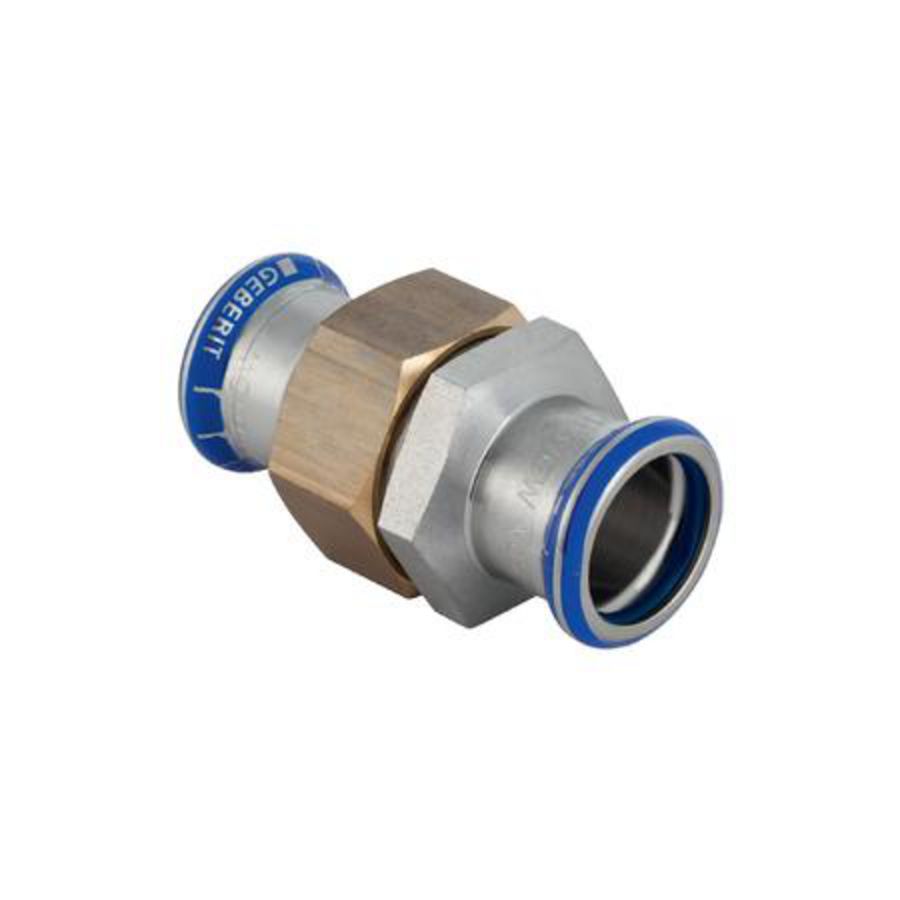 3-del. koppeling MAPRESS RVS FKM blauw 15mm 2x pers VVE=5
